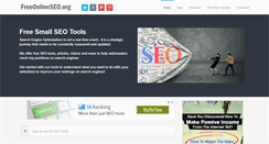 Desktop Screenshot of freeonlineseo.org