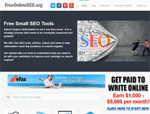 Tablet Screenshot of freeonlineseo.org